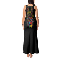 Philippines Kadayawan Festival Tank Maxi Dress Polynesian Tribal Art Barong Style