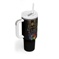 Philippines Kadayawan Festival Tumbler With Handle Polynesian Tribal Art Barong Style