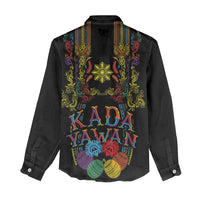 Philippines Kadayawan Festival Women Casual Shirt Polynesian Tribal Art Barong Style