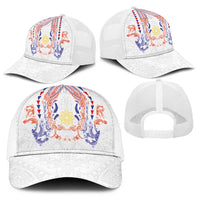 Philippines Barong Style Baseball Net Cap Polynesian Kakau Art Tattoos with Tribal Filipino Sun LT03 - Polynesian Pride