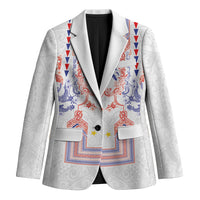 Philippines Barong Style Blazer Polynesian Kakau Art Tattoos with Tribal Filipino Sun
