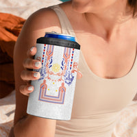 Philippines Barong Style 4 in 1 Can Cooler Tumbler Polynesian Kakau Art Tattoos with Tribal Filipino Sun LT03 - Polynesian Pride