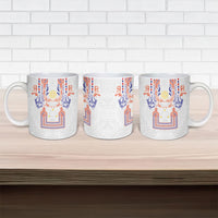 Philippines Barong Style Ceramic Mug Polynesian Kakau Art Tattoos with Tribal Filipino Sun LT03 - Polynesian Pride