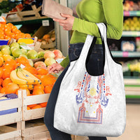 Philippines Barong Style Grocery Bag Polynesian Kakau Art Tattoos with Tribal Filipino Sun LT03 - Polynesian Pride