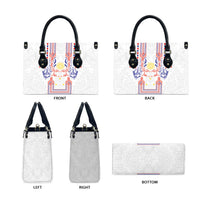 Philippines Barong Style Leather Bag Polynesian Kakau Art Tattoos with Tribal Filipino Sun