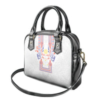 Philippines Barong Style Shoulder Handbag Polynesian Kakau Art Tattoos with Tribal Filipino Sun