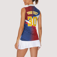 Philippines Basketball Custom Women Sleeveless Polo Shirt Pilipinas Tribal Pattern LT03 - Polynesian Pride