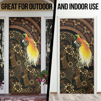 Papua New Guinea and Indonesia Batik Door Cover Bird of Paradise with Tribal Batik Patterns LT03 - Polynesian Pride
