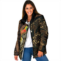 Papua New Guinea and Indonesia Batik Padded Jacket Bird of Paradise with Tribal Batik Patterns LT03 Women Multicolor - Polynesian Pride