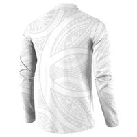 Samoan Tatau Button Sweatshirt Tattoo Reveal Effect LT03 - Polynesian Pride