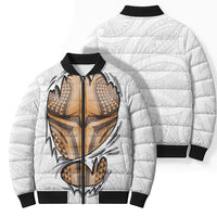 Hawaiian Kakau Bomber Puffer Jacket Aquaman Tattoo Reveal Effect LT03 - Polynesian Pride