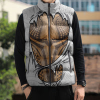 Hawaiian Kakau Sleeveless Puffer Jacket Aquaman Tattoo Reveal Effect LT03 - Polynesian Pride