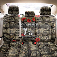 Pearl Harbor Remembrance Day Back Car Seat Cover Memories of December 7 with Red Poppy Lei LT03 - Polynesian Pride