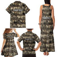Pearl Harbor Remembrance Day Personalized Family Matching Tank Maxi Dress and Hawaiian Shirt Memories of December 7 with Red Poppy Lei LT03 - Polynesian Pride