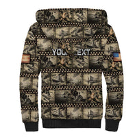 Pearl Harbor Remembrance Day Personalized Sherpa Hoodie Memories of December 7 with Red Poppy Lei LT03 - Polynesian Pride