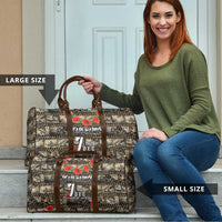 Pearl Harbor Remembrance Day Travel Bag Memories of December 7 with Red Poppy Lei LT03 - Polynesian Pride