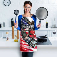 Pearl Harbor Remembrance Day Apron Lest We Forget - The Bald Eagle Remembers - Polynesian Pride