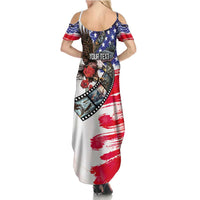 Pearl Harbor Remembrance Day Personalized Family Matching Summer Maxi Dress and Hawaiian Shirt Lest We Forget - The Bald Eagle Remembers LT03 - Polynesian Pride
