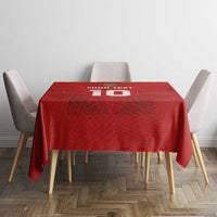 Custom Mate Ma'a Tonga Rugby Tablecloth Ngatu Tribal Motifs Sporty Style - Polynesian Pride