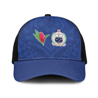 Samoa Rugby Baseball Net Cap Tatau Tribal Motifs Sporty Style - Polynesian Pride