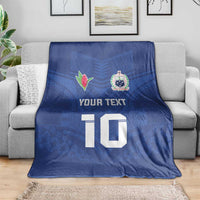 Custom Samoa Rugby Blanket Tatau Tribal Motifs Sporty Style - Polynesian Pride