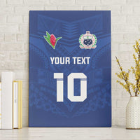 Custom Samoa Rugby Canvas Wall Art Tatau Tribal Motifs Sporty Style - Polynesian Pride