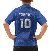 Custom Samoa Rugby Family Matching Off The Shoulder Long Sleeve Dress and Hawaiian Shirt Tatau Tribal Motifs Sporty Style - Polynesian Pride