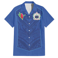 Custom Samoa Rugby Hawaiian Shirt Tatau Tribal Motifs Sporty Style - Polynesian Pride