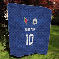 Custom Samoa Rugby Quilt Tatau Tribal Motifs Sporty Style - Polynesian Pride