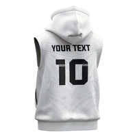 Custom Fiji Rugby Sleeveless Hoodie Tapa Tribal Motifs Sporty Style - Polynesian Pride