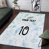 Custom New Zealand Football Area Rug The Whites-Aotearoa Inspired - Polynesian Pride