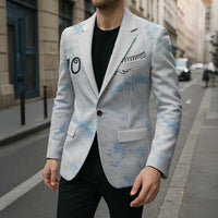 Custom New Zealand Football Blazer The Whites-Aotearoa Inspired - Polynesian Pride