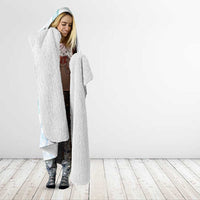 Custom New Zealand Football Hooded Blanket The Whites-Aotearoa Inspired - Polynesian Pride