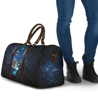 Aotearoa Matariki Travel Bag Maori Tribal with Silver Fern and Tui Bird Galaxy Style LT03 - Polynesian Pride