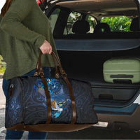 Aotearoa Matariki Travel Bag Maori Tribal with Silver Fern and Tui Bird Galaxy Style LT03 - Polynesian Pride