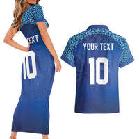Custom Fiji Football-Towards World Cup 2026 Couples Matching Short Sleeve Bodycon Dress and Hawaiian Shirt LT03 - Polynesian Pride