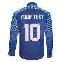 Custom Fiji Football-Towards World Cup 2026 Family Matching Long Sleeve Bodycon Dress and Hawaiian Shirt LT03 - Polynesian Pride