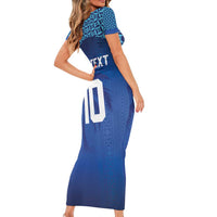 Custom Fiji Football-Towards World Cup 2026 Family Matching Short Sleeve Bodycon Dress and Hawaiian Shirt LT03 - Polynesian Pride