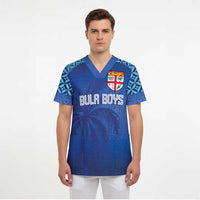 Custom Fiji Football-Towards World Cup 2026 Scrub Top - Polynesian Pride