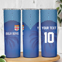 Custom Fiji Football-Towards World Cup 2026 Skinny Tumbler LT03 - Polynesian Pride