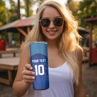 Custom Fiji Football-Towards World Cup 2026 Skinny Tumbler LT03 - Polynesian Pride