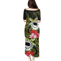 Kia Orana Cook Islands Family Matching Puletasi and Hawaiian Shirt Turtle and Hibiscus Polynesian Pattern LT03 - Polynesian Pride