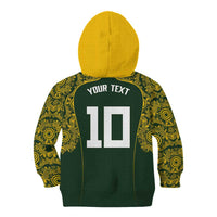 Australia Rugby Custom Kid Hoodie Aboriginal Art Sporty Style - Polynesian Pride