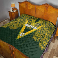 Australia Rugby Custom Quilt Aboriginal Art Sporty Style - Polynesian Pride