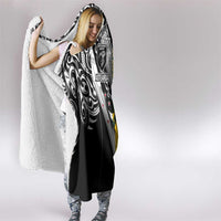 Aotearoa Australia Rugby Hooded Blanket Maori and Aboriginal Art Sporty Style - Polynesian Pride