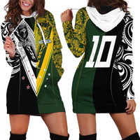 Aotearoa Australia Rugby Custom Hoodie Dress Maori and Aboriginal Art Sporty Style LT03 - Polynesian Pride
