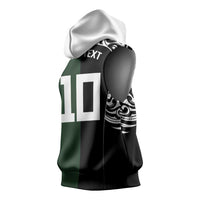 Aotearoa Australia Rugby Custom Sleeveless Hoodie Maori and Aboriginal Art Sporty Style LT03 - Polynesian Pride