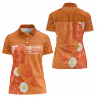 International Day for the Elimination of Violence Against Women Women Polo Shirt Polynesian Pattern