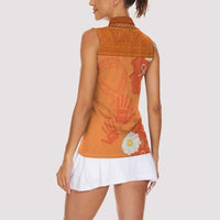 International Day for the Elimination of Violence Against Women Women Sleeveless Polo Shirt Polynesian Pattern LT03 - Polynesian Pride