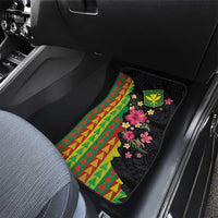 Hawaiian Independence Day Car Mats Kanaka Maoli Symbols With Tapa Motifs and Tropical Plants LT03 - Polynesian Pride